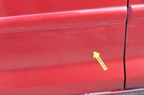 VW Golf Plus 5M Türblatt Tür vorne links Fahrertür rot LA3X  -Türblatt +Rahmen (200962)