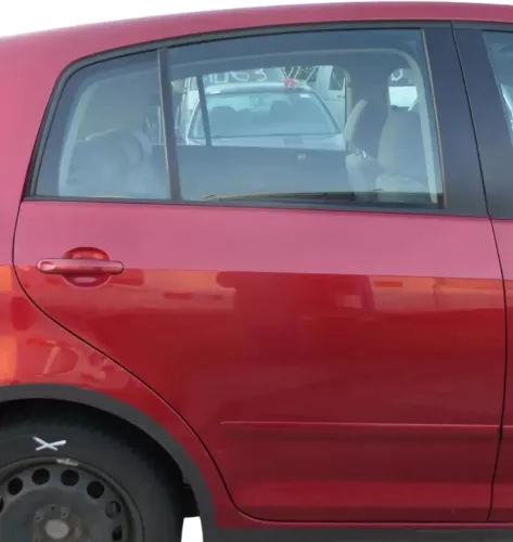 VW Golf Plus 5M 6 521 Türblatt Tür hinten rechts rot LA3X + Rahmen