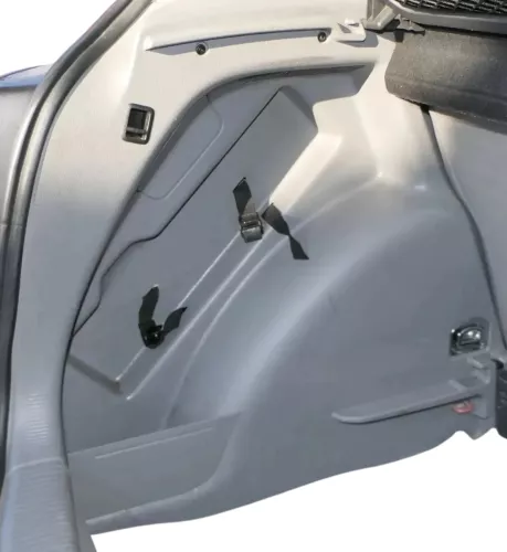 VW Golf Plus 5M Abdeckung Verkleidung Kofferraum hinten links 5M0867427L grau