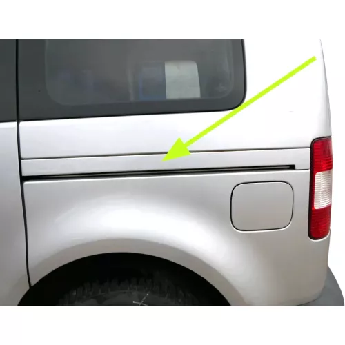 VW Caddy 2K Tür Schiebetür Leiste Abdeckung grau silber LA7W hinten links