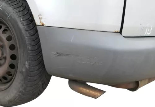 VW Caddy 2K Stoßstange hinten Heckstoßstange Stoßfänger grau graphit nicht lack (201009)