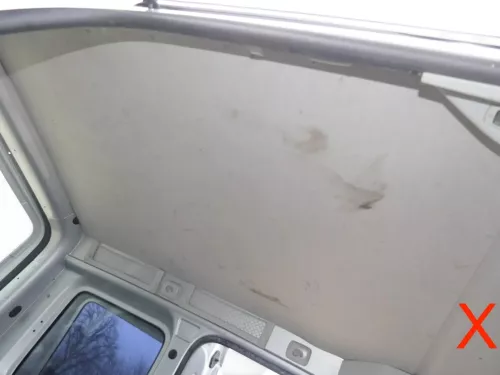 VW Caddy 2k Himmel Innenraum Decke Dachhimmel Dach oben grau HINTEN