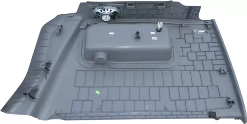 VW Caddy 2K Abdeckung Verkleidung Kofferraum hinten links Seite 2K0867035H grau (201035)