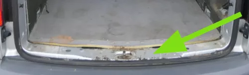 VW Caddy 2K SA Abdeckung Ladekante Heck Kofferraum 2K0864583P grau (201036)