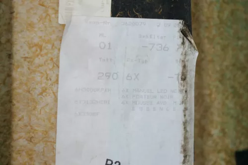 VW Lupo Arosa Türverkleidung Verkleidung Tür vorne rechts oben grau schwarz (200969)