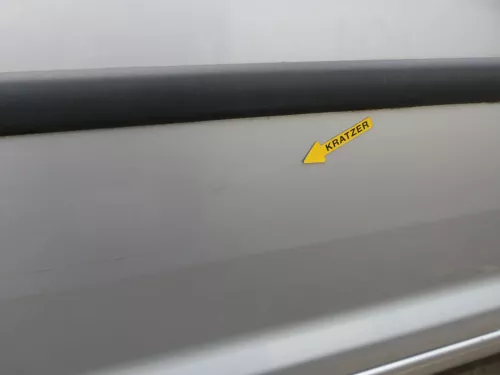 VW Caddy 3 2k Tür hinten rechts silber LA7W Schiebetür mit Scheibe (201006)