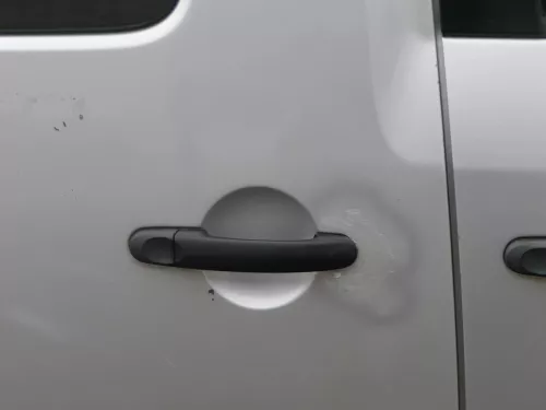 VW Caddy 3 2k Tür hinten rechts silber LA7W Schiebetür mit Scheibe (201006)