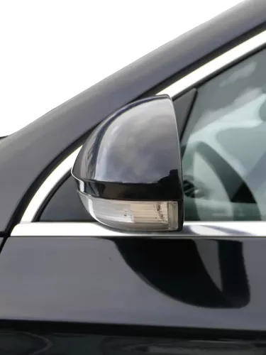 Passat 3C elektrischer Spiegel Außenspiegel links mit Glas Blinke schwarz LC9X (201090)