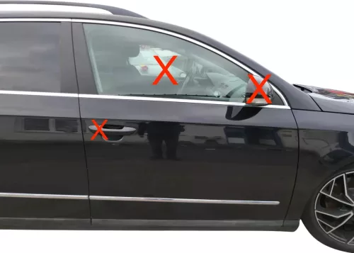 Passat 3C Kombi o. Limo Tür vorne rechts Beifahrer schwarz LC9X ohneAnbauteile