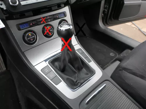 Passat 3C B6 Mittelkonsole Verkleidung Radio Klappe Abdeckung Dekor titansilber