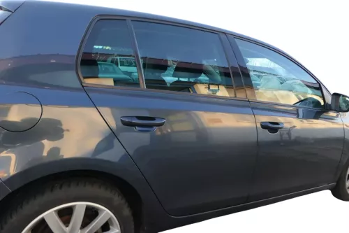 Golf 6 5K Tür hinten rechts LC5F grau blau ohne Anbauteile 4/5 Türer (201153)