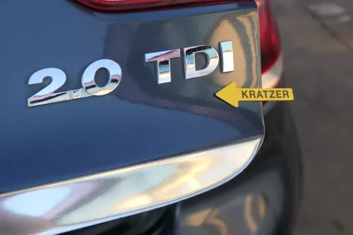 VW Golf 6 5K 1K Heckklappe hinten Kofferraumklappe Scheibe blau LC5F grau (201155)