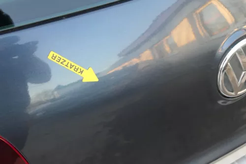 VW Golf 6 5K 1K Heckklappe hinten Kofferraumklappe Scheibe blau LC5F grau (201155)