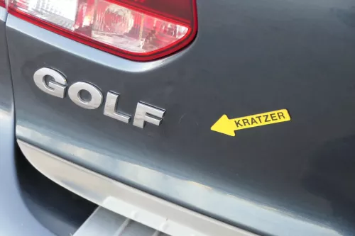 VW Golf 6 5K 1K Heckklappe hinten Kofferraumklappe Scheibe blau LC5F grau (201155)