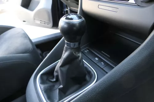 VW Golf 6 Schaltknauf Schaltsack Schaltung Schaltknüppel original 6-Gang Leder (201182)