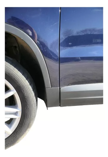 VW Tiguan Kotflügel vorne links original 5N0821105A + Leiste blau LH5X (201222)