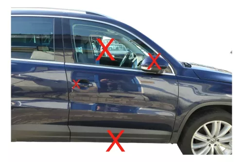 VW Tiguan 5N Tür Beifahrertür vorne rechts blau LH5X