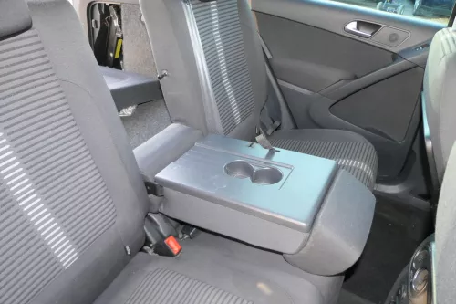 Tiguan 5N Sitz Sitze hinten Rückbank Rücksitzbank 3 Punkt Gurt Lehne Alcantara s (201256)