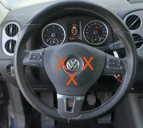 VW Passat 3C Eos Golf 6 Tiguan Lenkrad Multifunktionslenkrad 1T0419091AC Taster