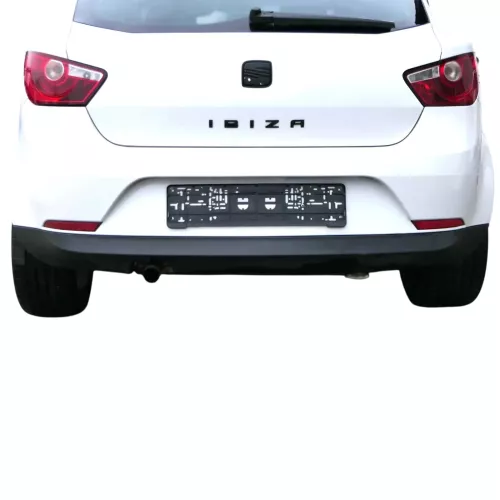 Seat Ibiza 6J Stoßstange Heckstoßstange hinten weiß LB9A 2/3-Türer Spoiler