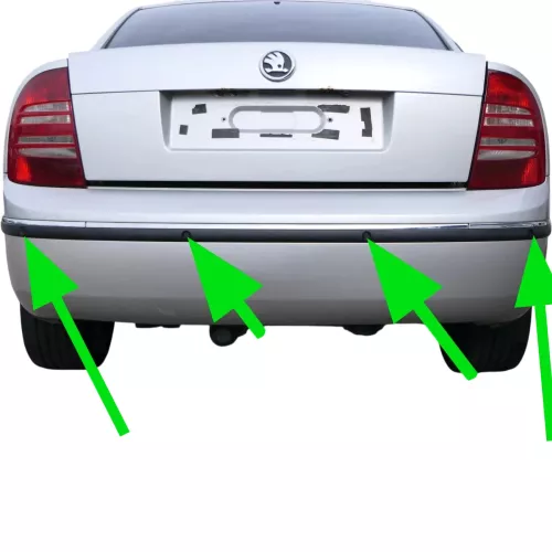 4x Skoda Superb 3U Einparkhilfe PDC Sensor Parksensor hinten Kabelbaum Geber
