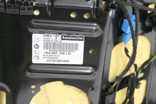 Q748 Caddy  2K Sitz vorne rechts Beifahrersitz - auch für Post Caddy Schiene 1T (148454)