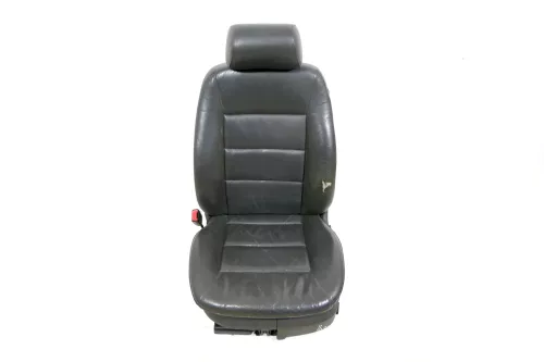 A6 4B auch Kombi Sitz vorne links Fahrersitz Ledersitz Leder schwarz (149038)