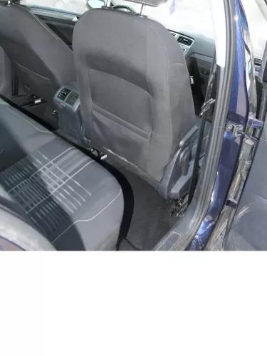 Q1044 VW Golf 7 5G Sitz vorne rechts Beifahrersitz titanschwarz titangrau SHZ kl (185470)