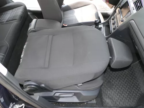 Q1044 VW Golf 7 5G Sitz vorne rechts Beifahrersitz titanschwarz titangrau SHZ kl (185470)