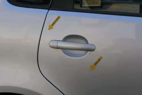 VW Polo 9N 9N3 Tür hinten rechts 4/5-Türer grau silber LA7W - ohne Anbauteile (201776)