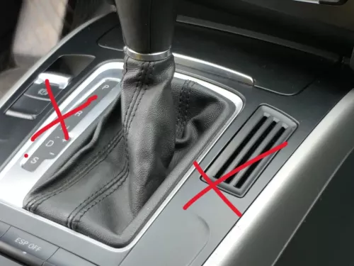 Audi A4 B8 8K Schaltknauf Schaltsack Schaltknüppel Automatik Leder original (186332)