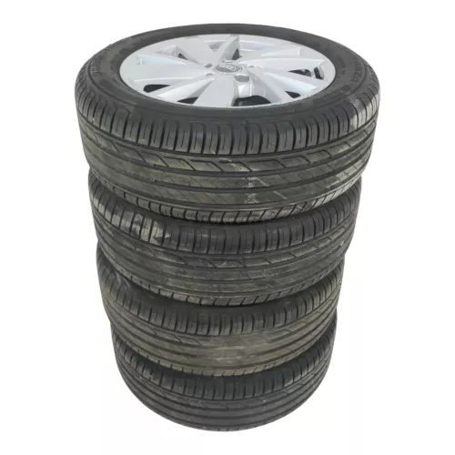 4x Q2 Alufelgen Reifen Felgen 215/55 R17 94V 6,5mm 81A601025C NEUWAGEN Sommer (201837)