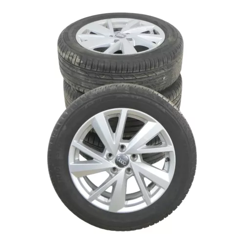 4x Q2 Alufelgen Reifen Felgen 215/55 R17 94V 6,5mm 81A601025C NEUWAGEN Sommer