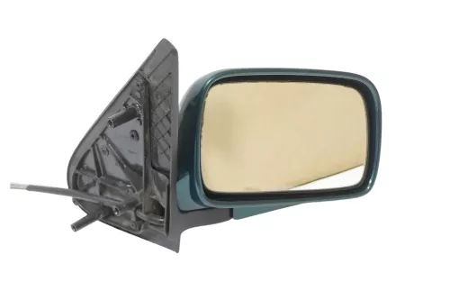 VW Polo 6N Spiegel Außenspiegel manuell rechts mit Glas grün LC6P (201841)