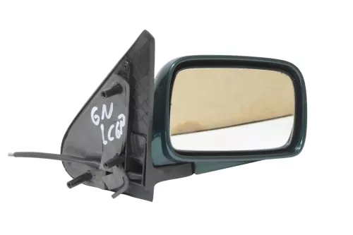 VW Polo 6N Spiegel Außenspiegel manuell rechts mit Glas grün LC6P (201842)