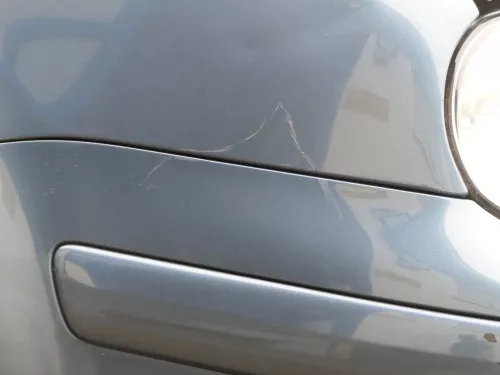 VW Golf 4 Stoßstange vorne Frontstoßstange Stoßfänger blau LD5X SWR -ohne Kappen (201856)