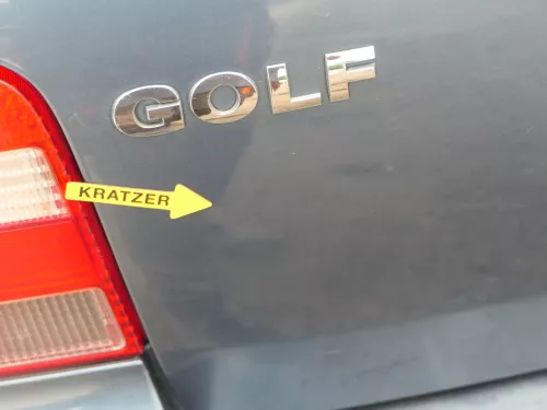 Golf 4 Limousine Heckklappe Kofferraumklappe Klappe hinten blau LD5X -ohneAnb (201862)