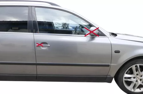 VW Passat 3B 3BG Kombi + Limo Tür vorne rechts Beifahrertür grau LD7W
