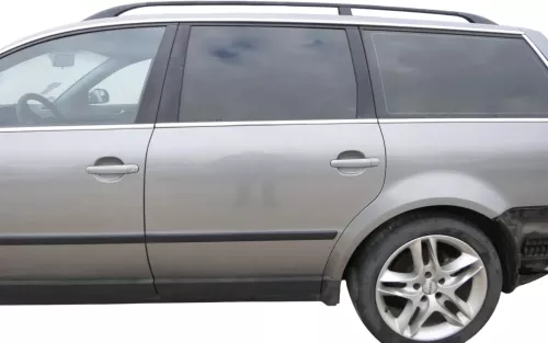 VW Passat 3B 3BG Kombi Variant Tür hinten links grau LD7W + Scheibe