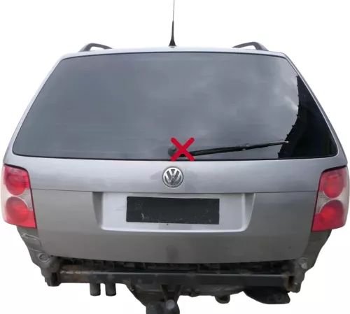 Passat 3BG Kombi Variant Heckklappe Klappe Kofferraumklappe grau LD7W Scheibe
