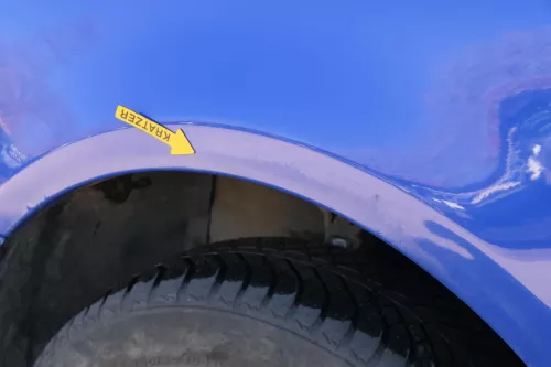 VW Lupo 6X Kotflügel vorne links blau LW5Z (201967)
