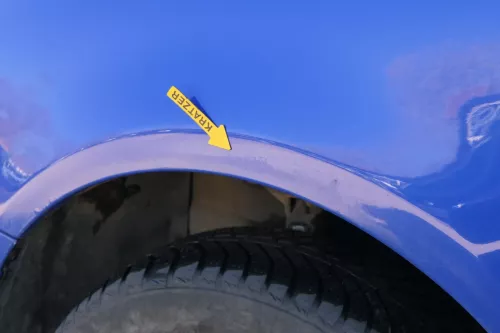 VW Lupo 6X Kotflügel vorne links blau LW5Z (201967)
