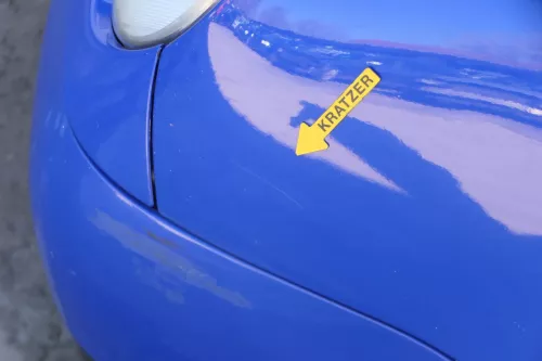 VW Lupo 6X Kotflügel vorne links blau LW5Z (201967)