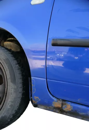 VW Lupo 6X Kotflügel vorne links blau LW5Z (201967)