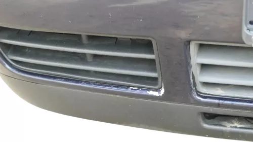 VW Golf 4 Stoßstange vorne Frontstoßstange Stoßfänger blau LC5H SWR -ohne Kappen (201983)