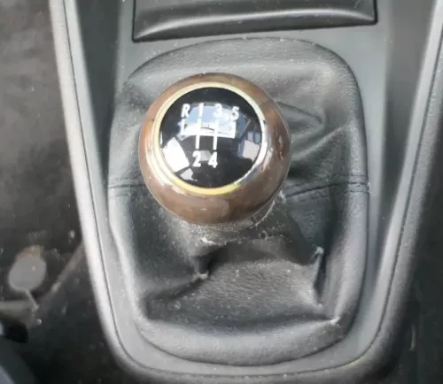 Golf 4 Bora Schaltknauf Schaltsack schwarz TDI Leder klein Holz (201995)