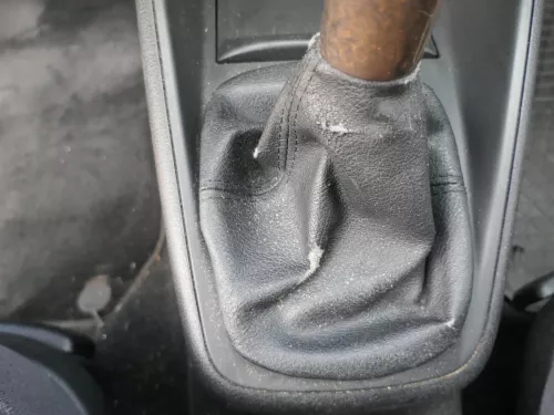 Golf 4 Bora Schaltknauf Schaltsack schwarz TDI Leder klein Holz (201995)