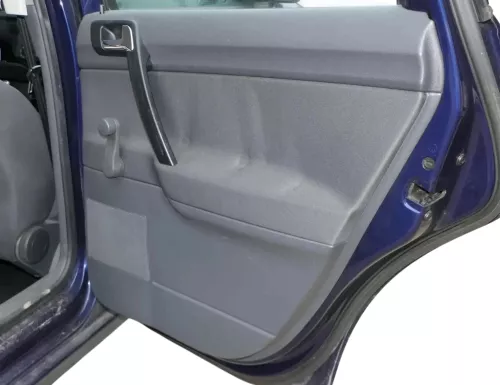 1x VW Polo 9N 9N3 Türverkleidung Verkleidung Tür hinten rechts 4/5-Türer blau