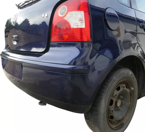 VW Polo 9N 9N3 Stoßstange Heckstoßstange hinten blau LB5N (202013)