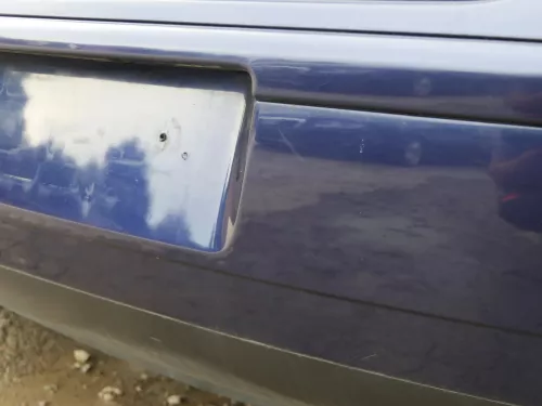 VW Polo 9N 9N3 Stoßstange Heckstoßstange hinten blau LB5N (202013)